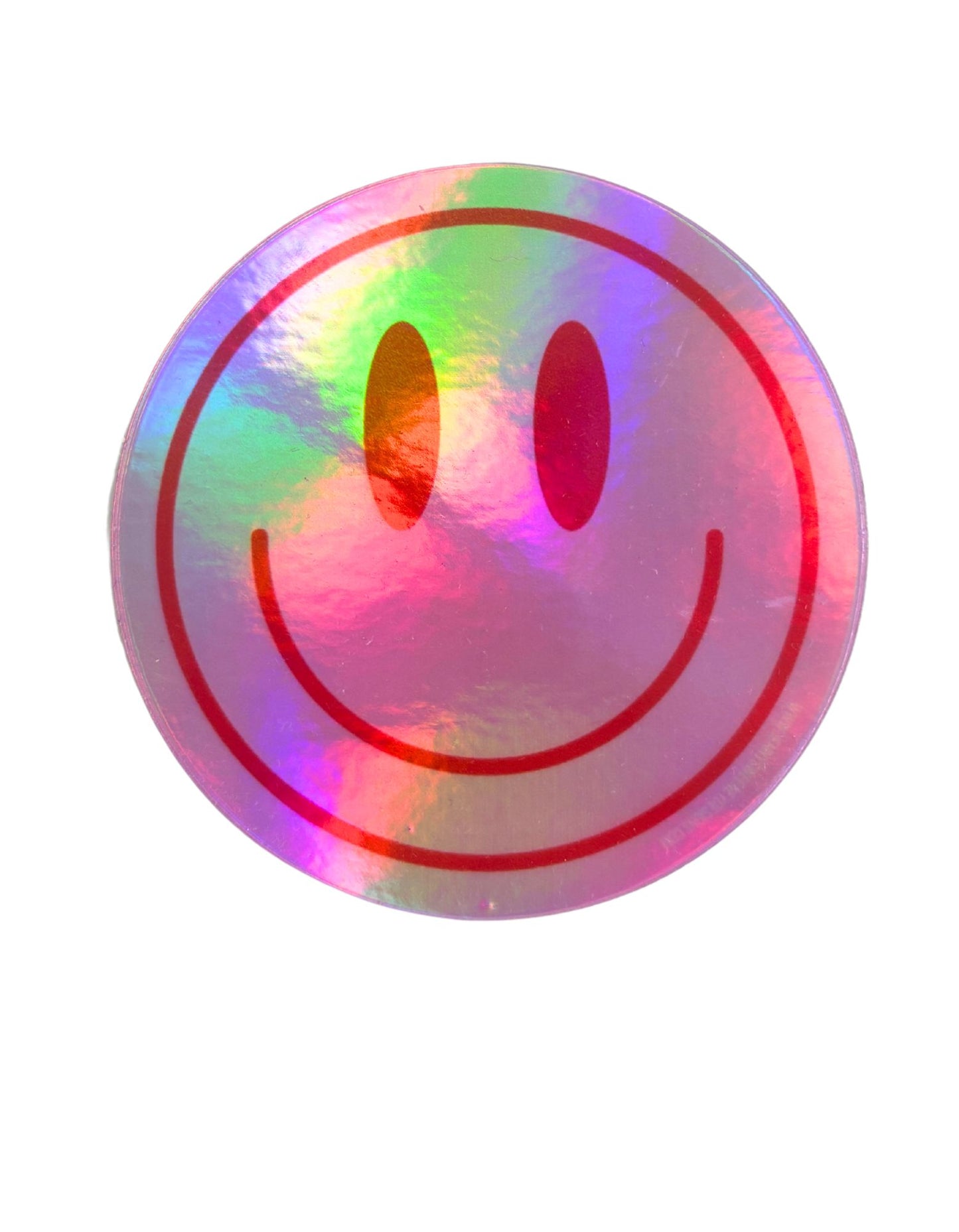 Holographic Smiley Sticker